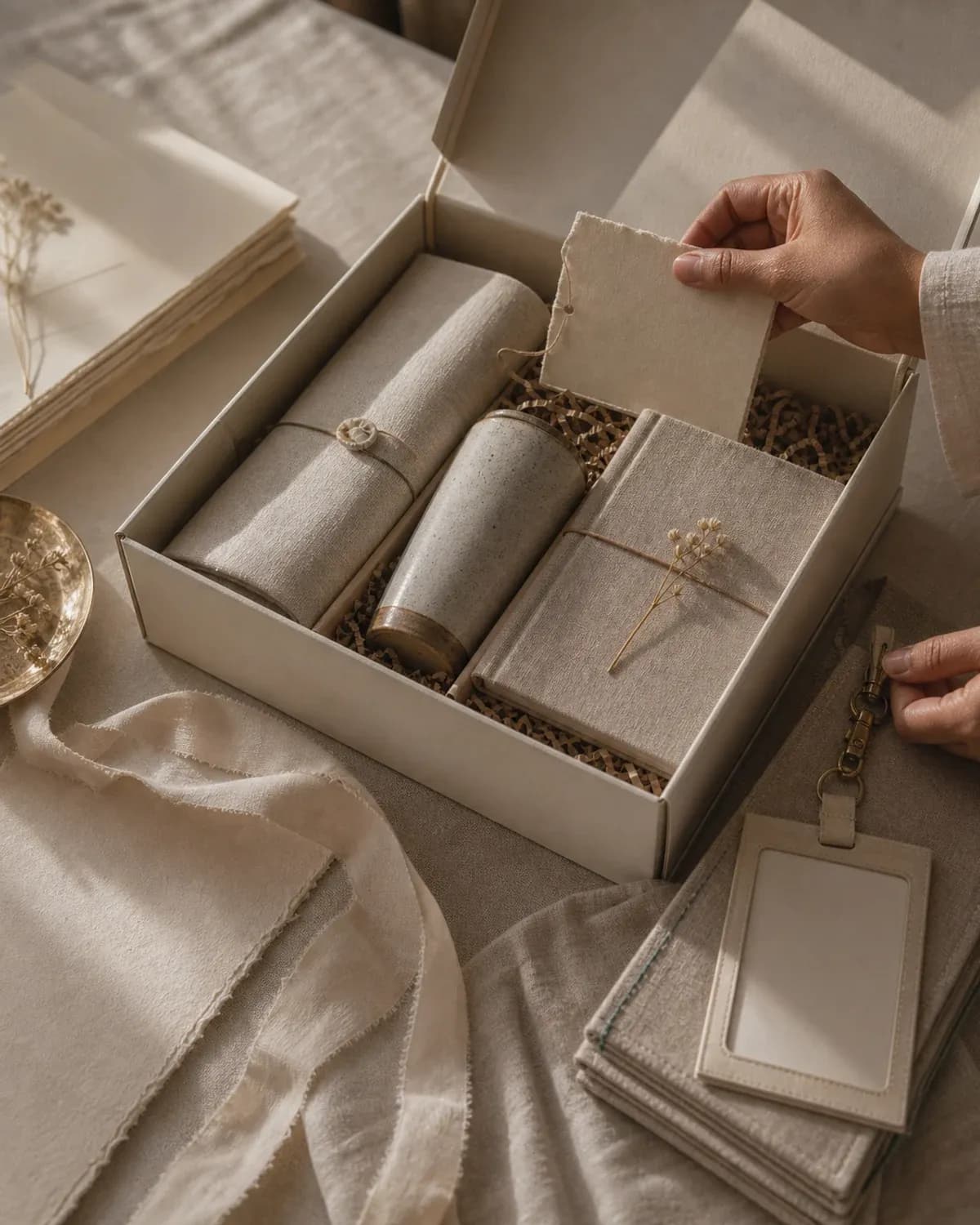 Packed handmade bulk corporate gift kits ready for procurement review
