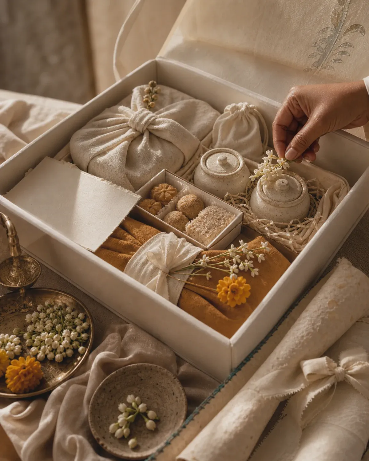 Premium festive handmade hamper packed for corporate gifting approval